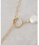 パール調ビーズ×メタル チェーンネックレス