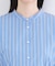 ストライプペプラムデザインブラウス【洗濯機OK】