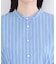 ストライプペプラムデザインブラウス【洗濯機OK】