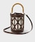 バンブーハンドルパンチングバケツ型バッグ