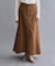 【es】サーキュラーロングフレアスカート【洗濯機OK】
