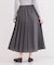 シアーリネンブレンドイージープリーツスカート【洗濯機OK】