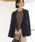 ダブルブレストジャケット【洗える/UVケア/防シワ加工/接触冷感】