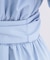 サッシュリボンベルト付きフレアシャツワンピース【洗濯機OK/防シワ加工】