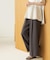 美脚ストレッチイージーワイドパンツ/セットアップ対応可【洗濯機OK/防シワ加工】《SS～LL/5col》