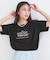 ロゴプリント＆刺繍Tシャツ【洗濯機OK】
