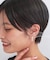 ビジューフリンジミニピアス