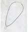 メタルニュアンス オーバルコードネックレス