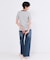 【PETIT BATEAU／プチバトー】ミニマリニエールクルーネック半袖Tシャツ