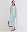 切り替えデザインフレアワンピース【洗濯機OK】