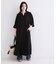キーネックロングワンピース【洗える】