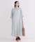 キーネックロングワンピース【洗える】