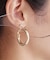 ワイドミドルフープピアス