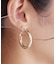 ワイドミドルフープピアス