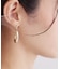 ワイドミドルフープピアス