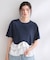 裾フリルドッキングTシャツ【洗濯機OK】