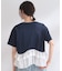 裾フリルドッキングTシャツ【洗濯機OK】