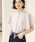 【接触冷感／吸水速乾】フレアスリーブブラウス《イージーアイロン／洗濯機OK》