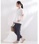 【接触冷感】麻混ハイストレッチスティックパンツ《吸水速乾／洗濯機OK》