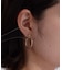 細ラインフープピアス