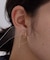 ハート細ラインピアス
