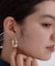 ニュアンスメタルパール調ピアス