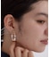 ニュアンスメタルパール調ピアス