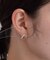 ビジューバーピアス