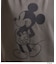 「Mickey Mouse」フロッキープリント フレンチスリーブTシャツ《洗濯機OK》