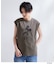 「Mickey Mouse」フロッキープリント フレンチスリーブTシャツ《洗濯機OK》