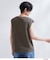 「Mickey Mouse」フロッキープリント フレンチスリーブTシャツ《洗濯機OK》