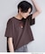 【モンチッチ】フロントプリント＆ロゴ刺繍ショートTシャツ《洗濯機OK》