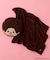 【モンチッチ】ポケット付きブランケット入りフェイス型クッション