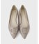 バックルデザインポインテッドフラットパンプス