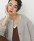 ツイードジャケットライク金釦ニットカーディガン【洗える】