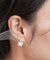 ガラスフラワーピアス