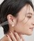 ガラスフラワーピアス