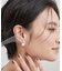 ガラスフラワーピアス