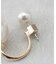 バックキャッチフェイクパールピアス