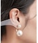 バックキャッチフェイクパールピアス
