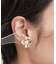 メタルフラワーデザインピアス