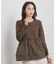 ペプラムドッキングニット【洗濯機OK】