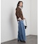 スナップボタン 配色ニットカーディガン【洗濯機OK】