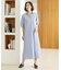 スキッパーシャツワンピース【洗濯機OK】