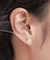 ビジューミニフープピアス