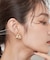 トライアングルデザインピアス