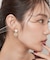 シェルxエポデザインピアス