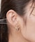 ダブルリングデザインミニピアス
