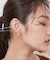 ダブルリングデザインミニピアス