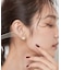 メタルデザインピアス